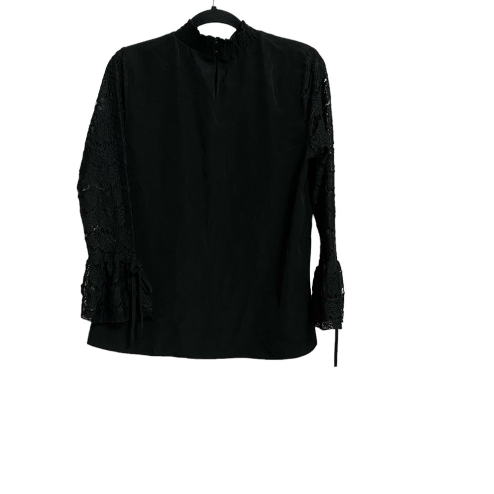 Luna Rae Blouse With Lace Sleeves Size L